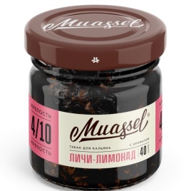 Табак для кальяна Muassel 4/10 Личи-лимонад, 40 гр