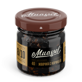 Табак для кальяна Muassel Extra Strong 8/10 Cinnamon Gum Жвачка с корицей, 40 гр