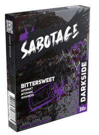 Табак для кальяна Darkside Sabotage BITTERSWEET, 30 гр