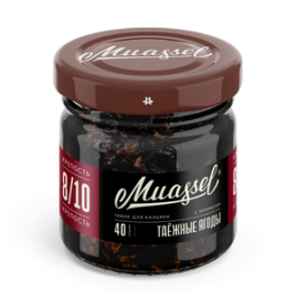 Табак для кальяна Muassel Strong 6/10 Taiga Berries Таёжные ягоды, 40 гр