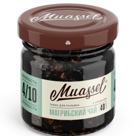 Табак для кальяна Muassel 4/10 Магрибский чай, 40 гр