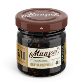 Табак для кальяна Muassel Strong 6/10 Cinnamon Gum Жвачка с корицей, 40 гр