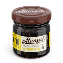 Табак для кальяна Muassel Strong 6/10 Honey Moon Медовый месяц, 40 гр