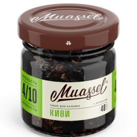 Табак для кальяна Muassel 4/10 Kiwi Киви, 40 гр