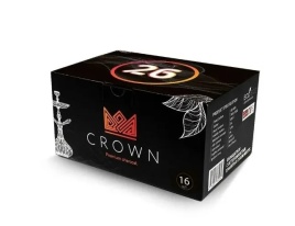 Уголь для кальяна CROWN размер 26 мм, 64 кубика