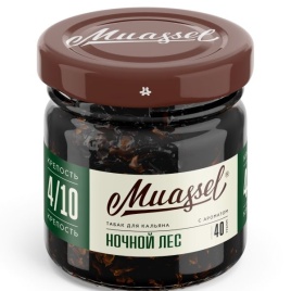 Табак для кальяна Muassel 4/10 Night Forest  Ночной лес, 40 гр