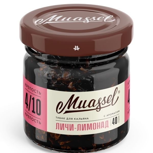 Табак для кальяна Muassel 4/10 Личи-лимонад, 40 гр фото 1