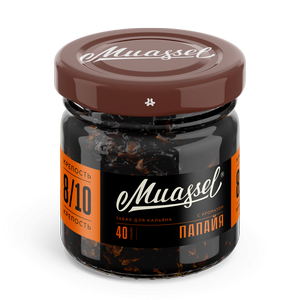 Табак для кальяна Muassel Extra Strong 8/10 Papaya Папайя, 40 гр фото 1