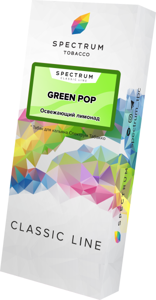 Табак для кальяна Spectrum Classic Green Pop, 100 гр фото 1