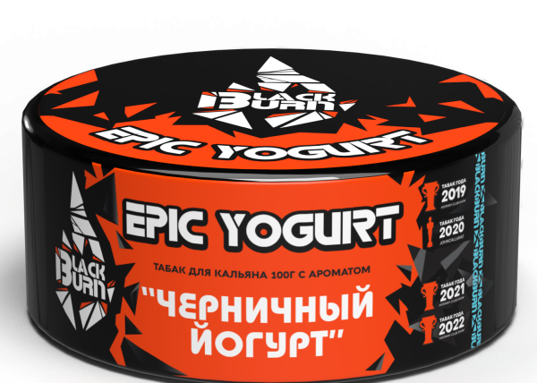 Табак для кальяна BlackBurn EPIC YOGURT, 100 гр фото 1