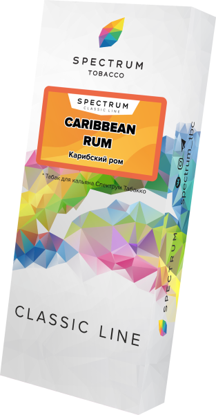 Табак для кальяна Spectrum Classic Caribbean Rum, 100 гр фото 1