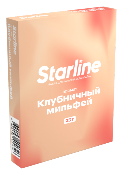 Табак для кальяна STARLINE Клубничный мильфей, 25 гр фото 1