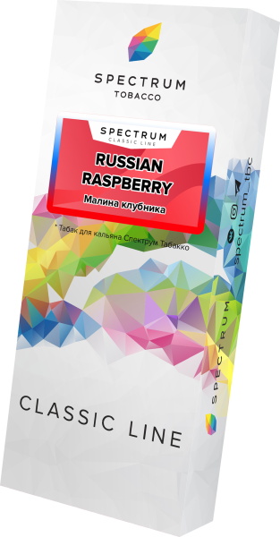 Табак для кальяна Spectrum Classic Russian Raspberry, 100 гр фото 1