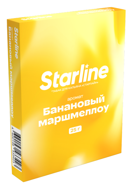Табак для кальяна STARLINE Банановый маршмеллоу, 25 гр фото 1