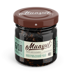 Табак для кальяна Muassel Strong 6/10 Магрибский чай, 40 гр фото 1