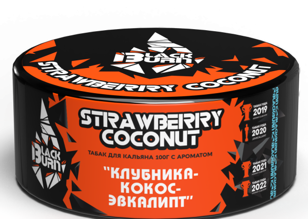Табак для кальяна BlackBurn STRAWBERRY COCONUT, 100 гр фото 1