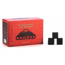 Уголь для кальяна BAU BAU размер 25 мм, 72 кубика фото 1